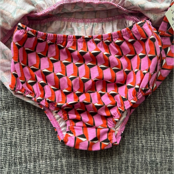 Diane von Furstenberg DVF For Target Baby Girl Short Sleeve Modern Geo Outfit - Picture 4 of 7